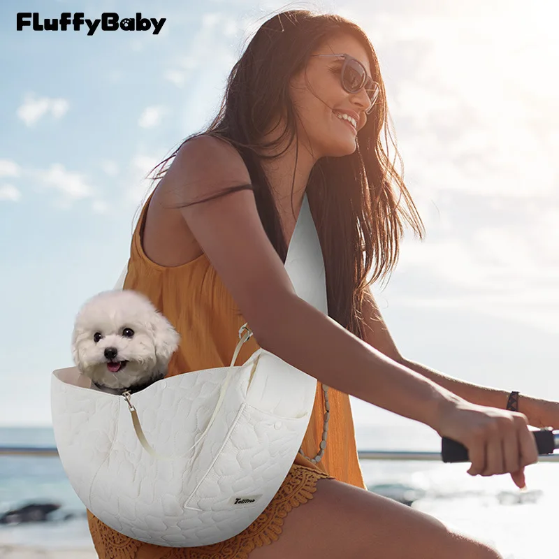 Pet Cat Dog Carrier Backpack Travel Tote Shoulder Bags Mesh Sling Carry Pack Pet Carrying Supplies Crossbody Shoulder Bag