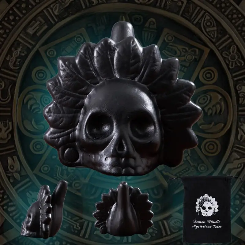 Aztec Death Whistle, Up To125+ Decibels Loud Real Screaming Aztec Death Whistle Loudest Authentic Human Authentic Human Sounding