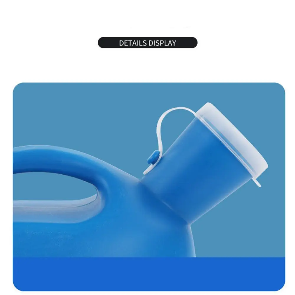 Unisex 2000ml Extension Tube Urinal Potty with Lid Portable Urinal Bottle Travel Urine Storage Toilet Aid Bottle