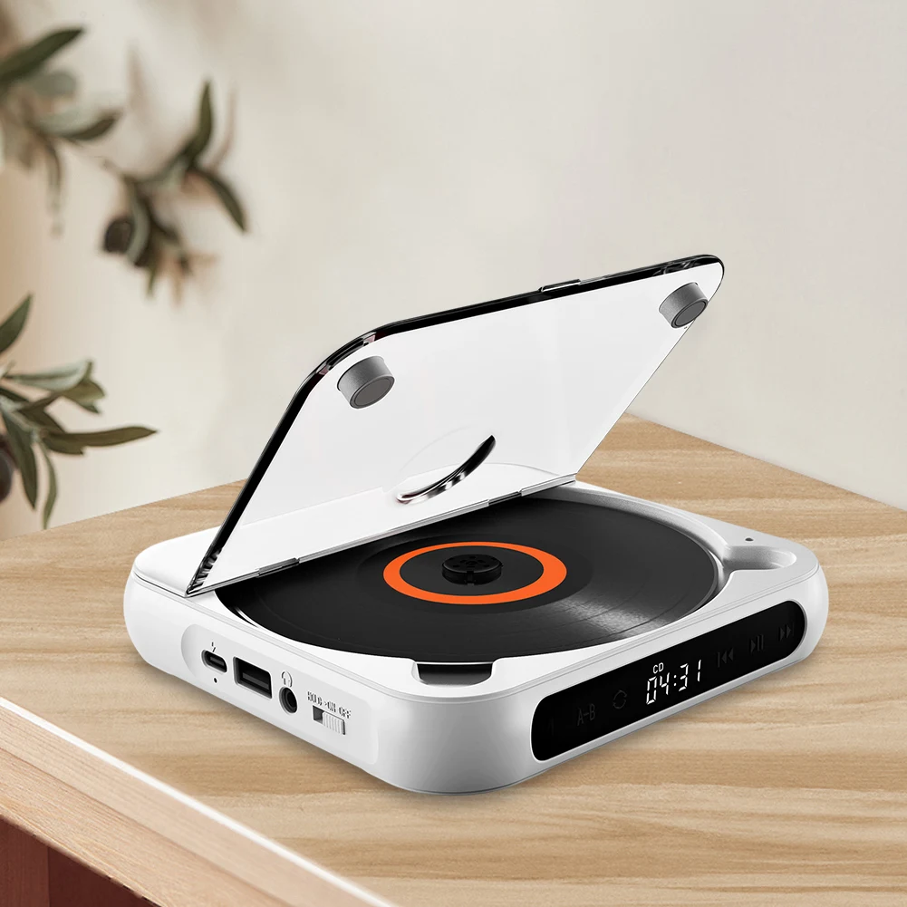 PortableCDPlayerABRepeatBluetoothSpeakerStereoHIFIMusicCD