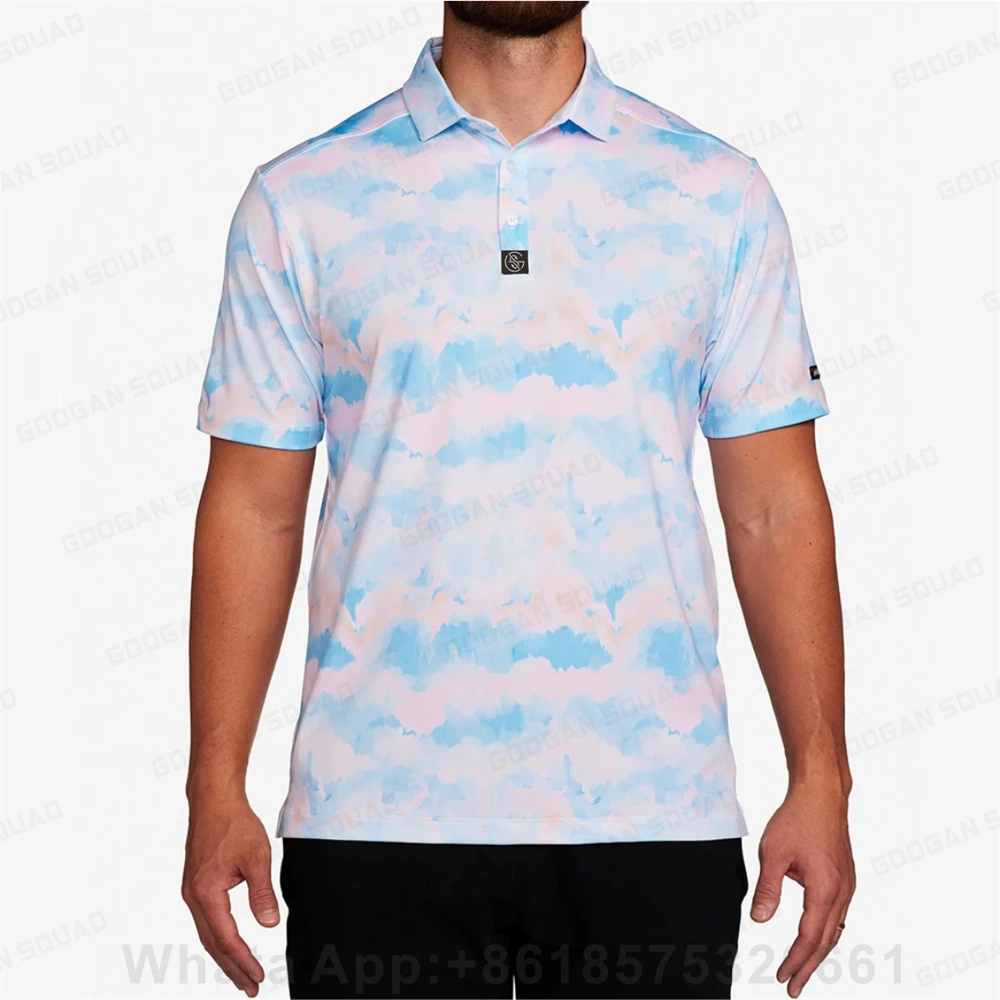 Men's Polo Shirt Short Sleeve Golf Polo Shirt Polo New Clothing Summer Streetwear Casual Fashion Men Tops