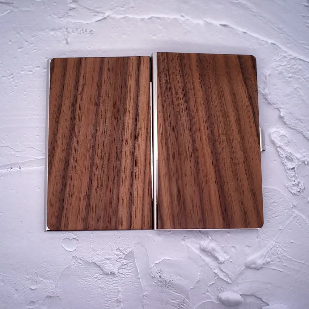 전문 스테인레스 스틸 명함 홀더 휴대용 실용적인 신용 카드 상자 남자/여자를위한 미니멀리스트 은행 카드 홀더