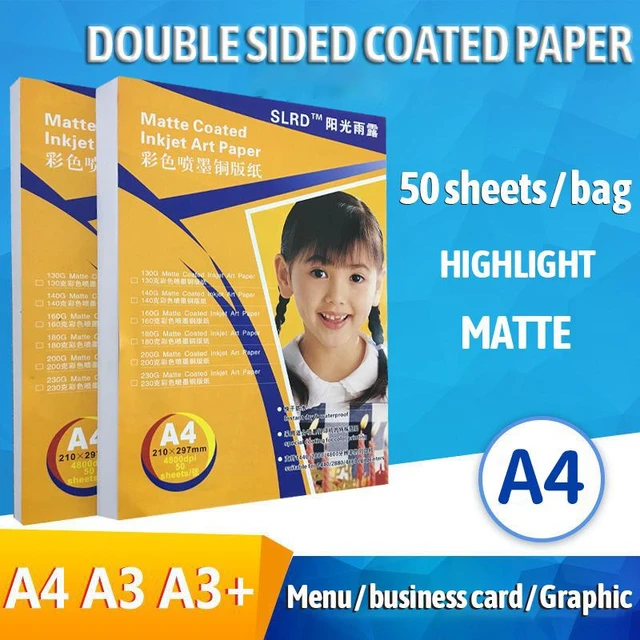 51-100Sheets/Package A3/A4/A5/4R Photographic Paper Glossy Printing Printer  Photo Paper Color Printing Coated For Home Printing - AliExpress