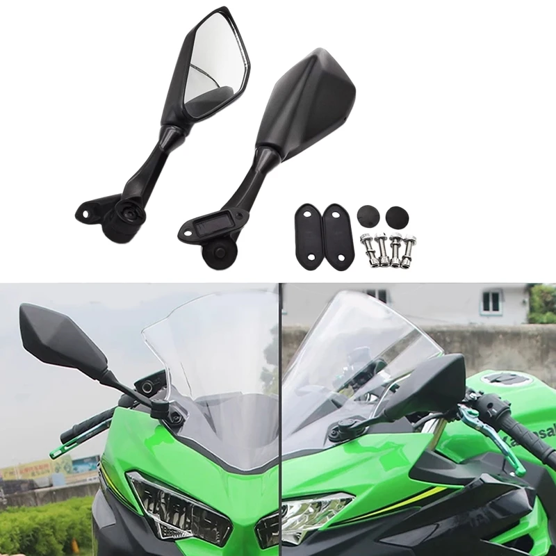 오토바이 백미러, 가와사키 닌자 250 250SL 300 ZX6R ZX-6R 2013-2016 NINJA400 2017-2020