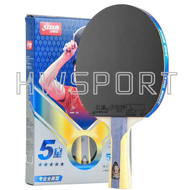Hurricane 3 Rubber DHS H4002 4-Star Table Tennis Racket
