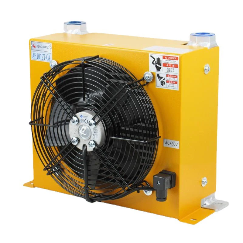 

AH1012T-CA 100L/MIN Hydraulic Air Cooler Air Cooled Oil Radiator AF Series Plate Fin Hydraulic Aluminum Oil Cooler