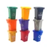 Trash Can Toy Garbage Truck Cans Curbside Vehicle Bin Toys Kid Simulation Furniture Miniature kitchen DollhouseToys 2