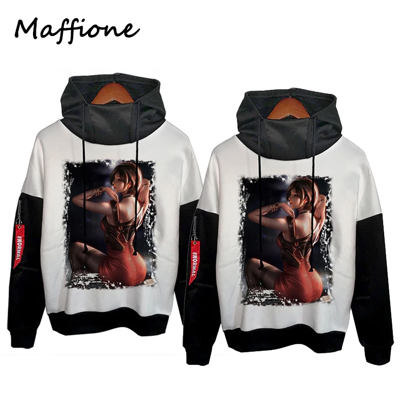 

Resident 4 Ada Wong Cosplay Costume Hoodie 3D Printed Hooded Sweatshirt Men Women Casual Streetwear Pullover Outcoat Sweater