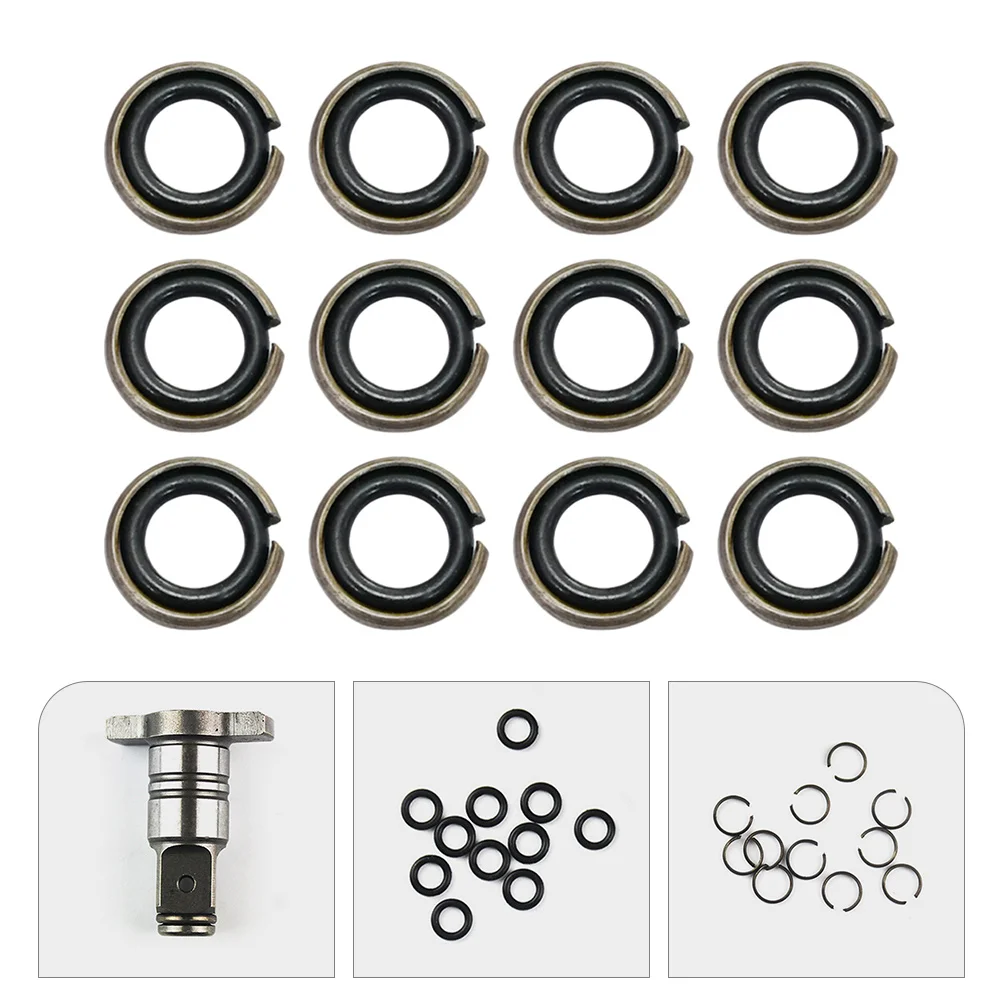 

12 Sets Tool Electric Wrench -ring for Impact Drive Rubber Iron Socket Retainer Rings Retaining with
