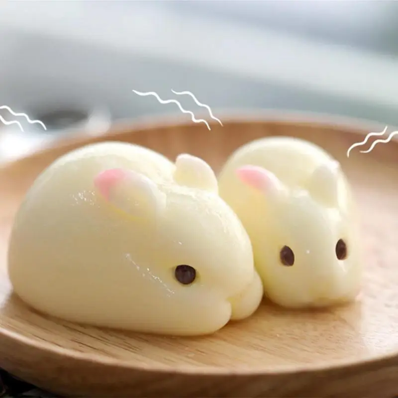 부활절 금형 동물 토끼 실리콘 금형 기하학 곰 양초 금형 에폭시 수지 금형 DIY 공예 장식 점토 베이킹 금형