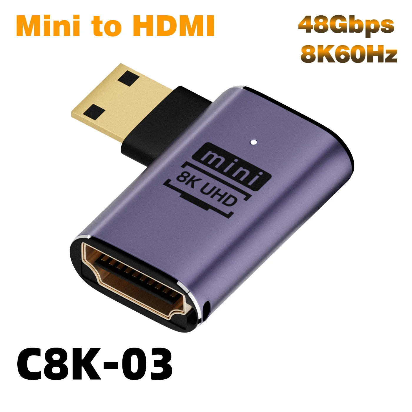 Ultra High-Speed HDMI-Compatible Cable Adapter - 8K60Hz & 4K120Hz, 48Gbps for Screen Extension & Projection