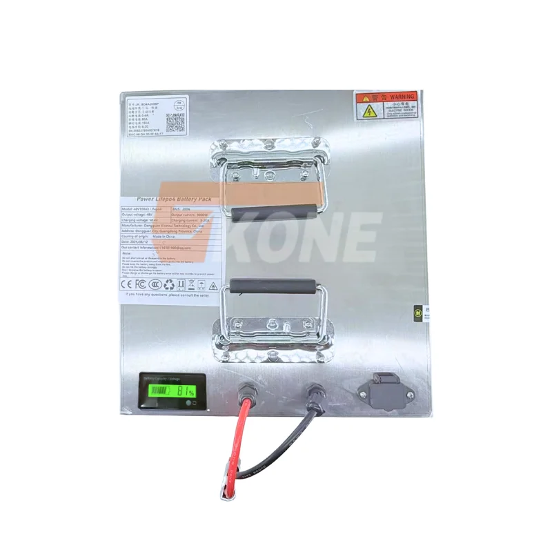 60V Rechargeable Power System with Charger for Backup Energy Storage