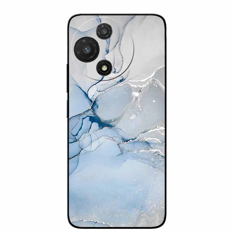 Marble Painted Silicone Back Cover - Soft TPU Protective Case