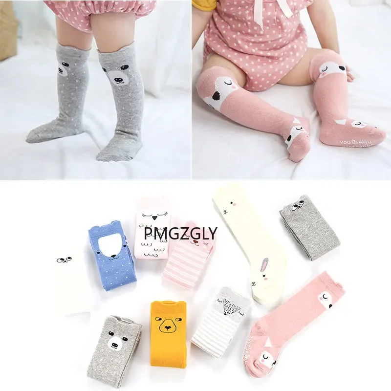 Fox Design Socks For Kids Soft Cotton Socks 0-3 Y 1 Pair Unisex Lovely Cartoon Baby Socks Knee Girl Boy Baby Toddler