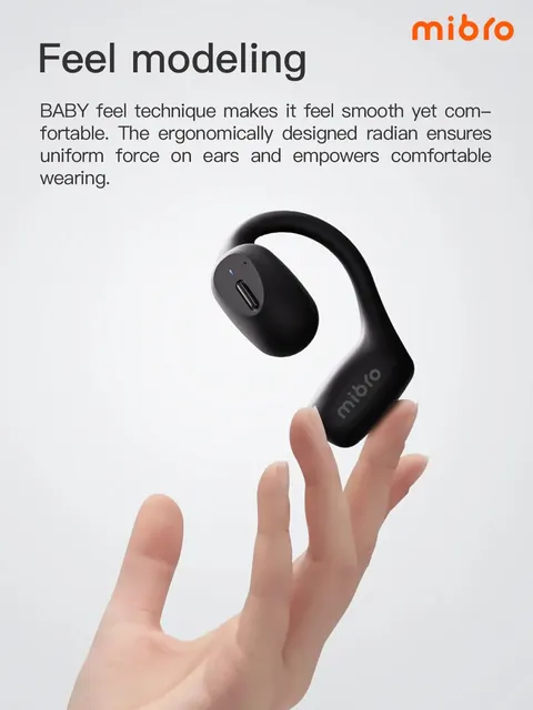 Mibro-Auriculares deportivos O1, inalámbricos por Bluetooth, ENC, HD, 800mAh, IPX6, resistentes al agua, con micrófono, para correr - Image 3