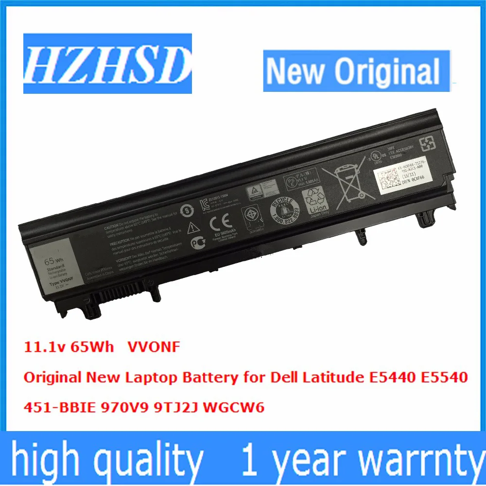 11.1v 65Wh VVONF Original New Laptop Battery for Dell Latitude E5440