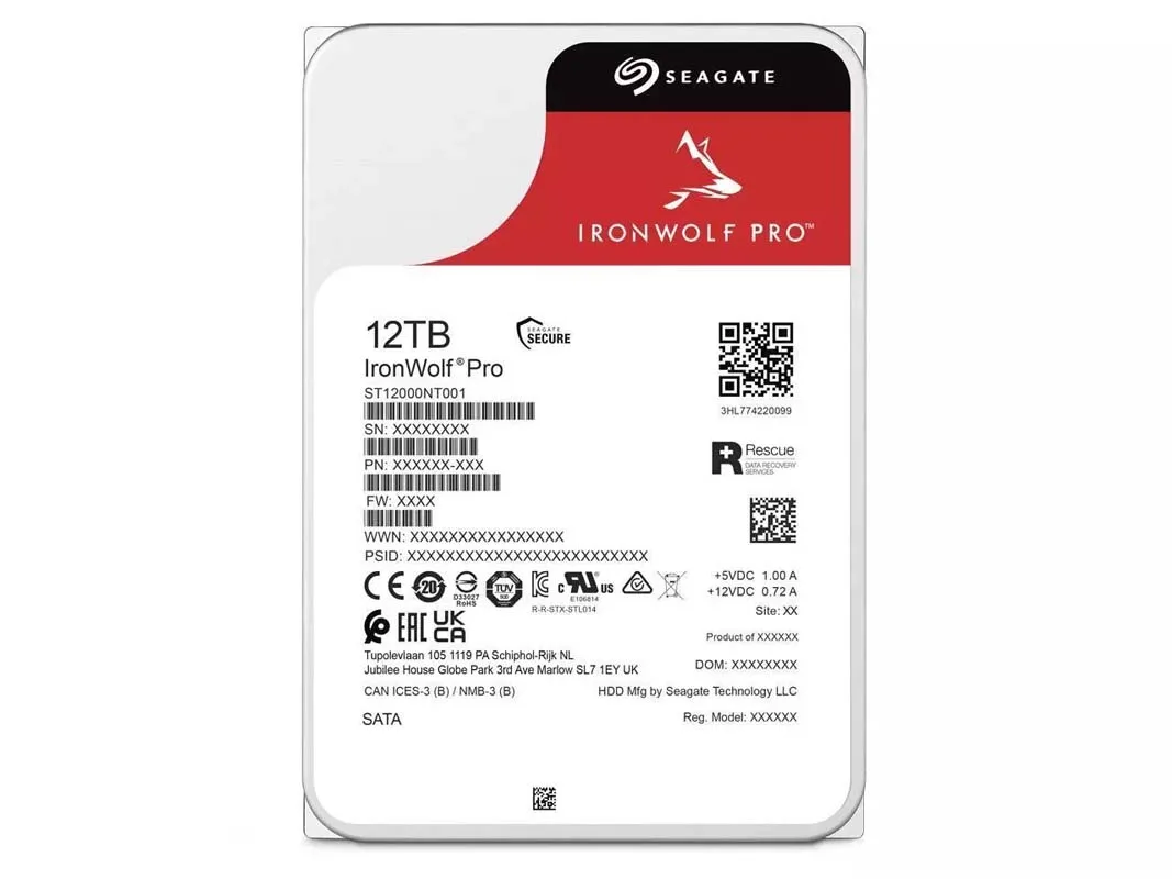 FOR Seagate IronWolf Pro ST12000NT001 Hard Drive 12TB 7200 RPM 256MB SATA 6Gb/s HDD,hard disk
