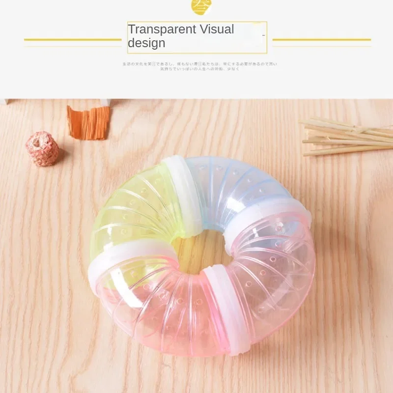Small Pet Tunnel Hamster Cage Tunnel Hamster Toy Maze Hamster Toy Maze DIY Remodeled Cage External Tubes Tunnel Set Sports U Pipe Hamster Accessories Pipeline Chinchillas Supplies