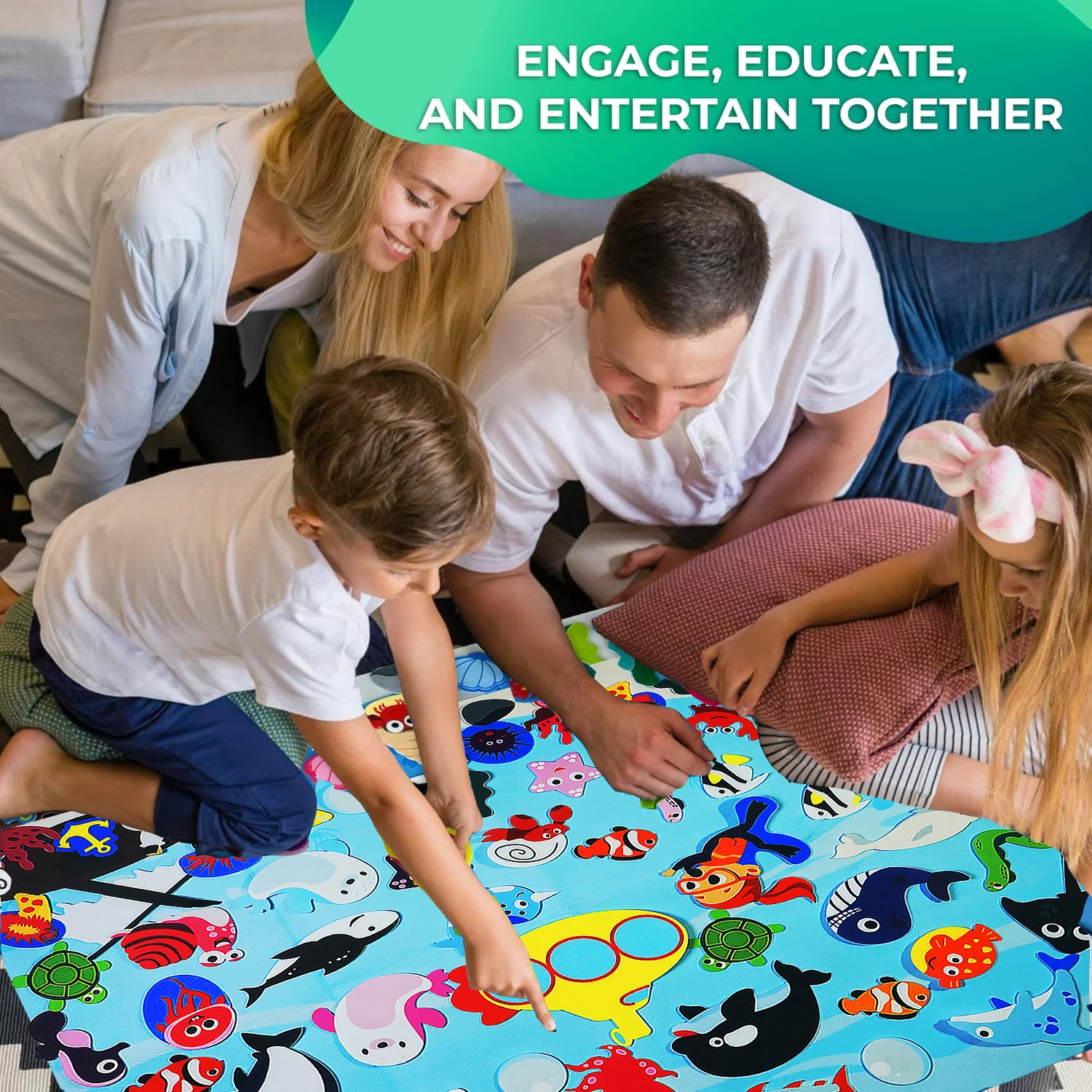 Ocean Felt Story Board &ndash; Montessori Busy Board for Toddlers, Wall-Hanging Educational Gift
