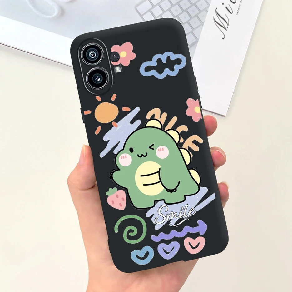 Cute Fashion Cartoon Soft Silicone Phone Case for Nothing Phone 1, 6.55'' Cover