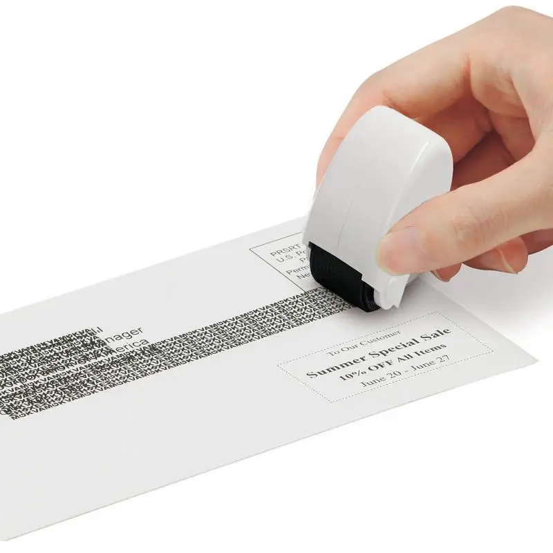 

Privacy Stamp Roller Guard Your Id Stamp Roller Identity Theft Prevention Roller Stamps For Data Barcode ID Privacy Confidential