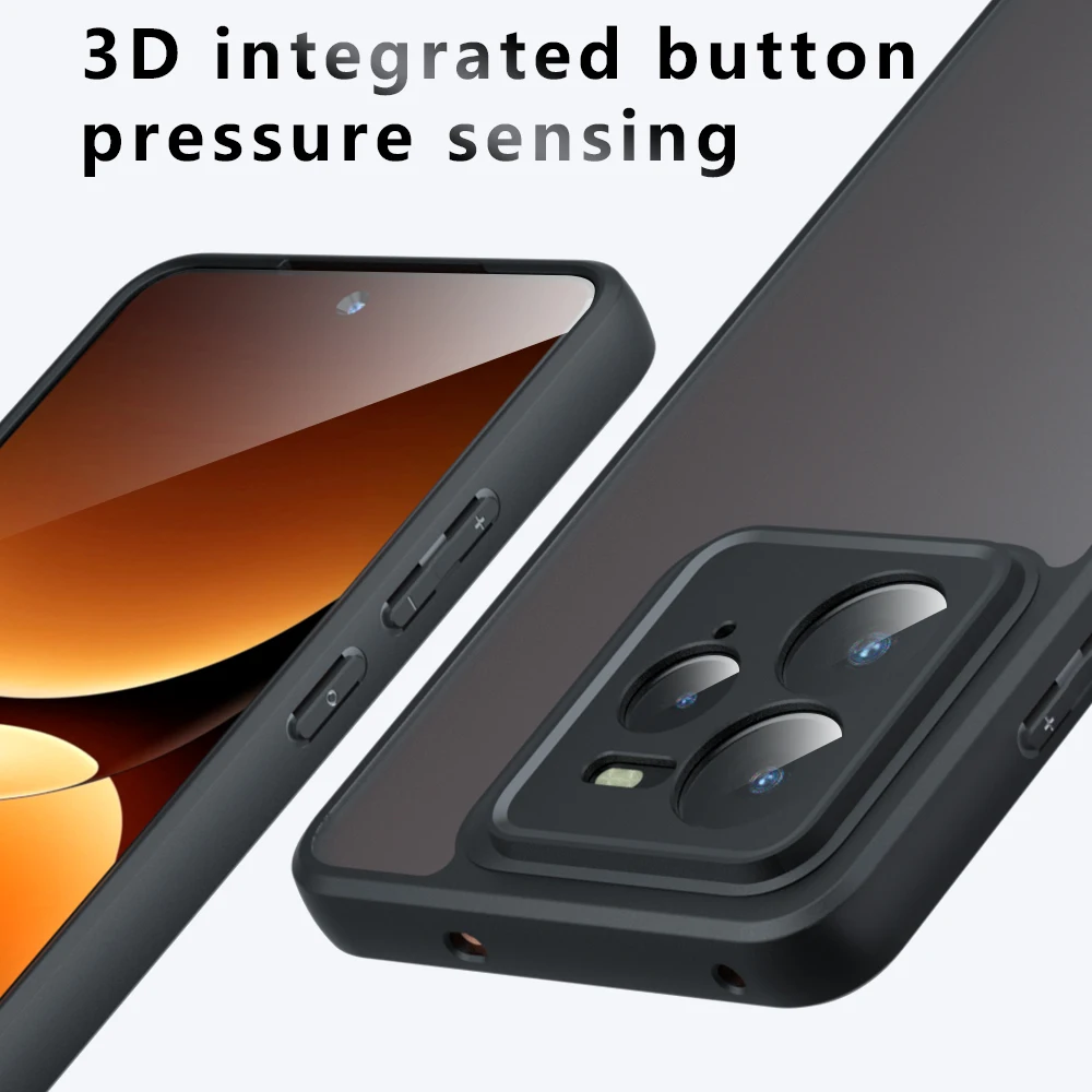 Shockproof Frosted Matte Anti-Fingerprint Transparent Smartphone Case