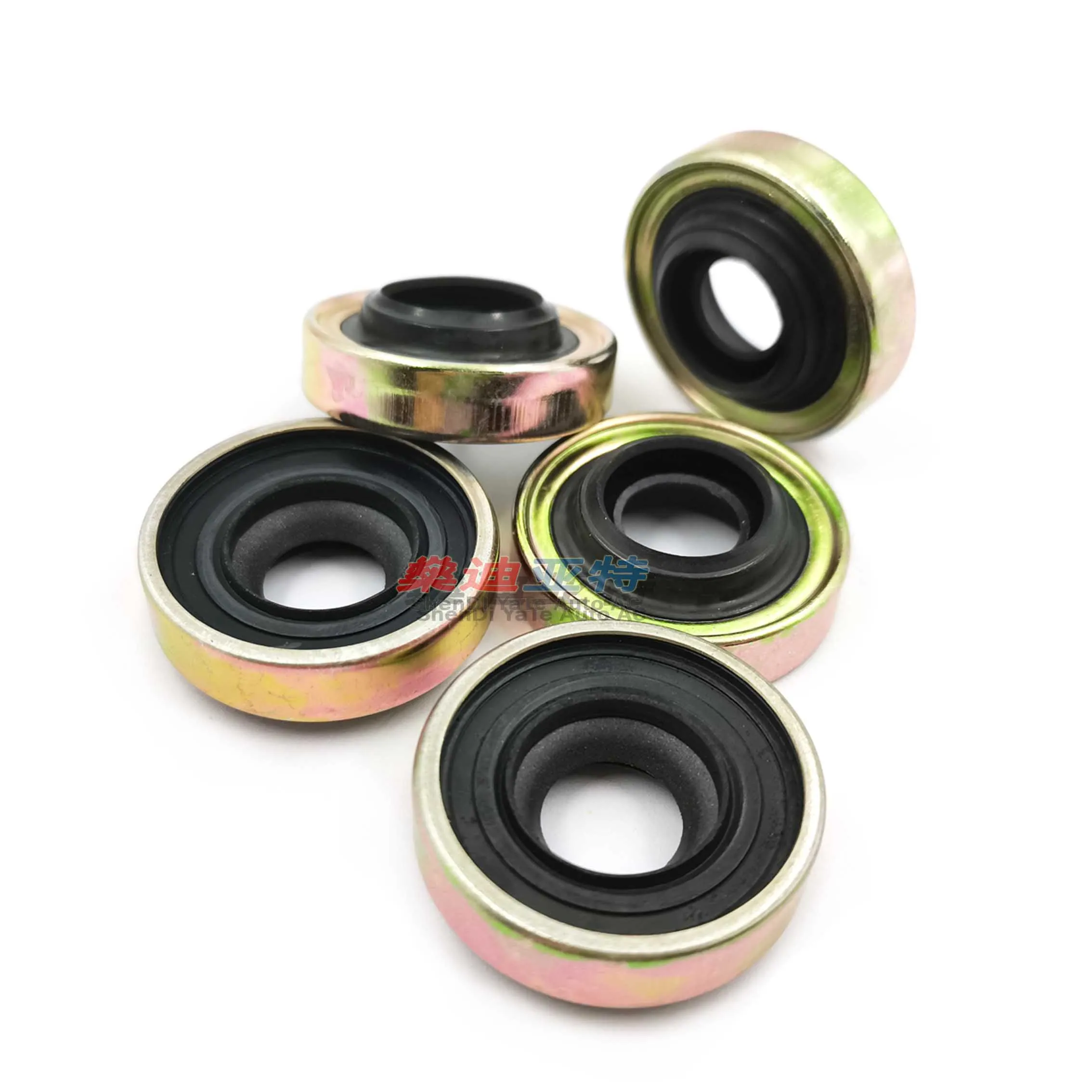 Automotive Air-conditioning Compressor Shaft Seal Stamp Oil Seal For GM DA6 DR6 V5 R4 Double Lips compressor Repair Parts