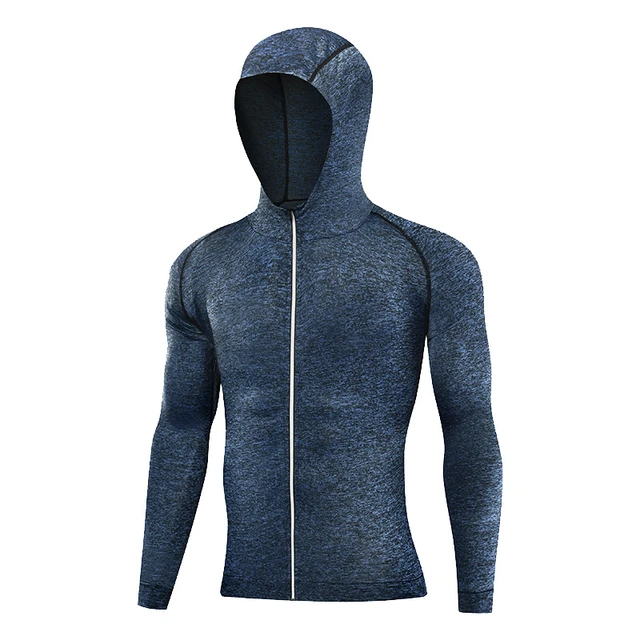 Veste de Sport Homme - Compression - Running - Gris clair