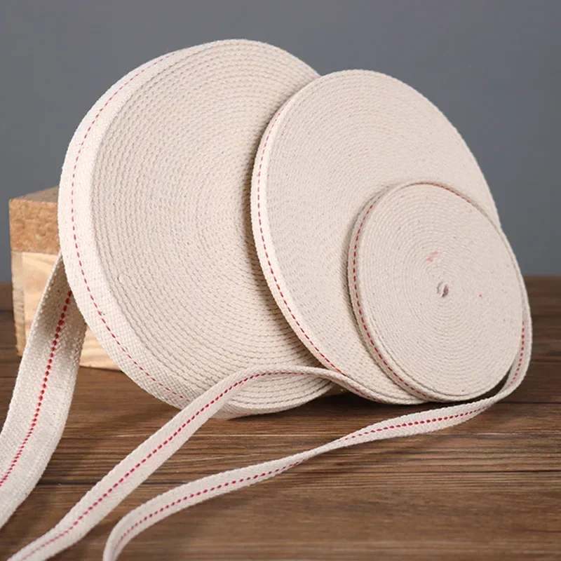 1 Meter Strong Flat Cotton Wicks Core Kerosene Burner Stove Lighting Lantern oil lamp wick Making DIY Accessory Material Oil Lamp Wicks