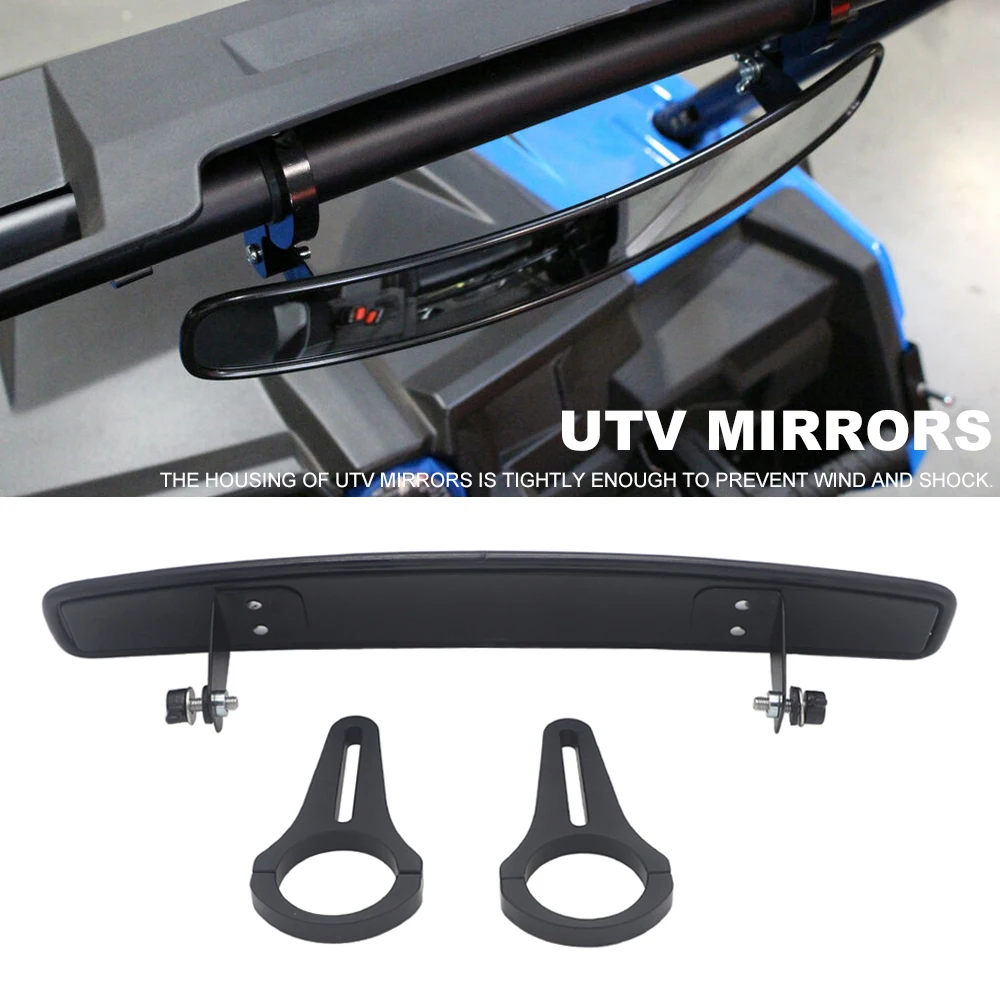 Utv Hd Specchietto Retrovisore Centrale 1.75 "Bar Specchietto Retrovisore Panoramico Grandangolare Per Yamaha Raptor 700 Maverick X3/ Polaris Rzr 800