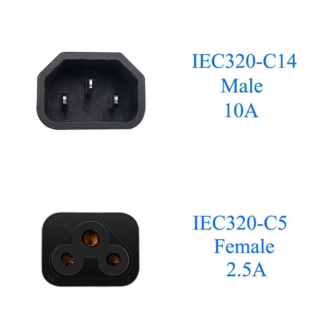 JORINDO IEC320 C14  C5, ġ  ª ڵ , C14 3   ÷-Ŭι   C5 0.3M/0.98FT