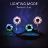Portable Neck Fan Color Changing LED with Aromatherapy 360 ° Free Rotation Suitable for Sports Office Home Outdoor Travel 4