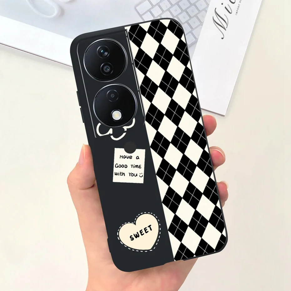 Lovely Printed Candy Color Phone Case - Soft Silicon TPU Shockproof Back Cover