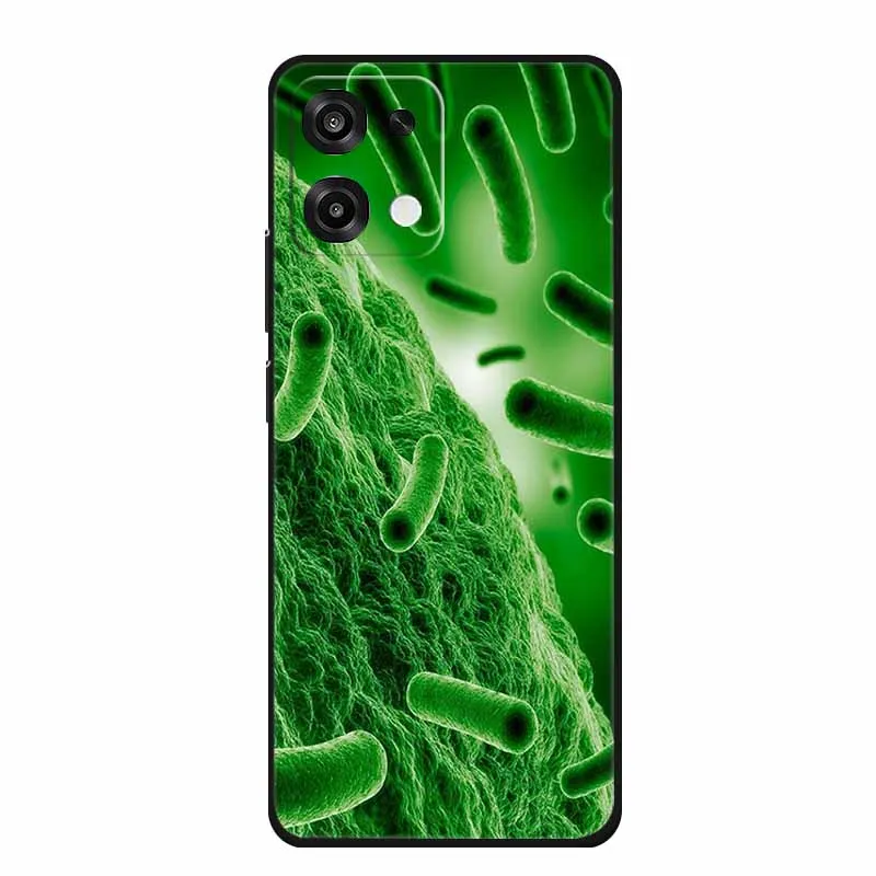Slim Black Silicone Soft Phone Case with Colorful Design – Durable Back Cover
