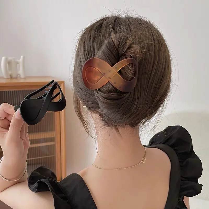Neue 2023 Einfache Trend Metall Gold Silber Farbe S-förmige Haar Klaue Clips Und Pins Schnalle Haarnadel für Frau Kopfbedeckungen Zubehör – Detail 13