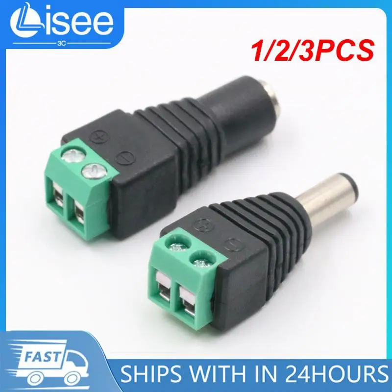 

1/2/3PCS bnc connector DC BNC Male female Connector Coax CAT5 Video Balun Adapter Plug for Led Strip Lights CCTV Camera