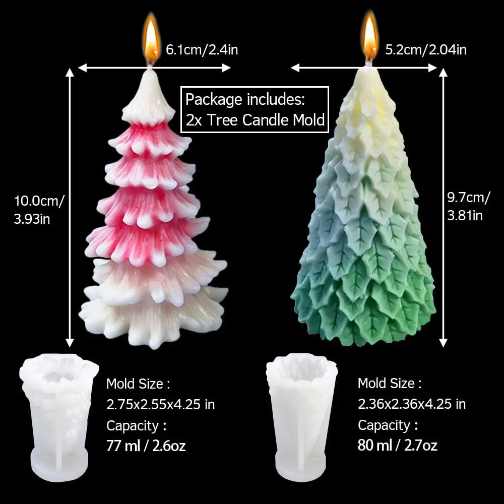 5x9.6cm kowaku Plastic Candle Mould Church Roof Shaped Wedding Party Xmas Candle Making Clear 