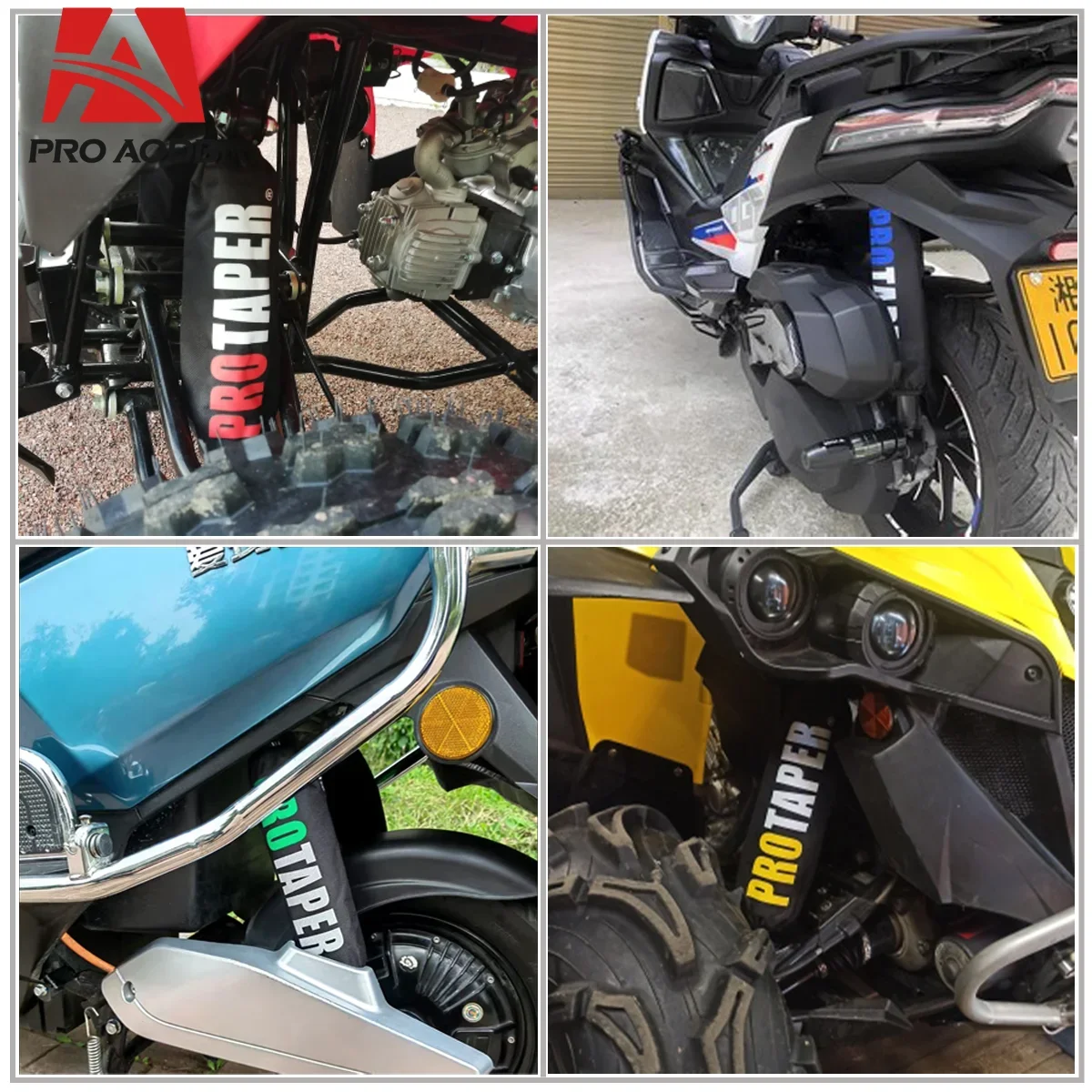 27cm 35cm Motorcycle Front Rear Shock Absorber Suspension Protector Protection Cover For All Dirt Pit Bike Quad Scooter ATV