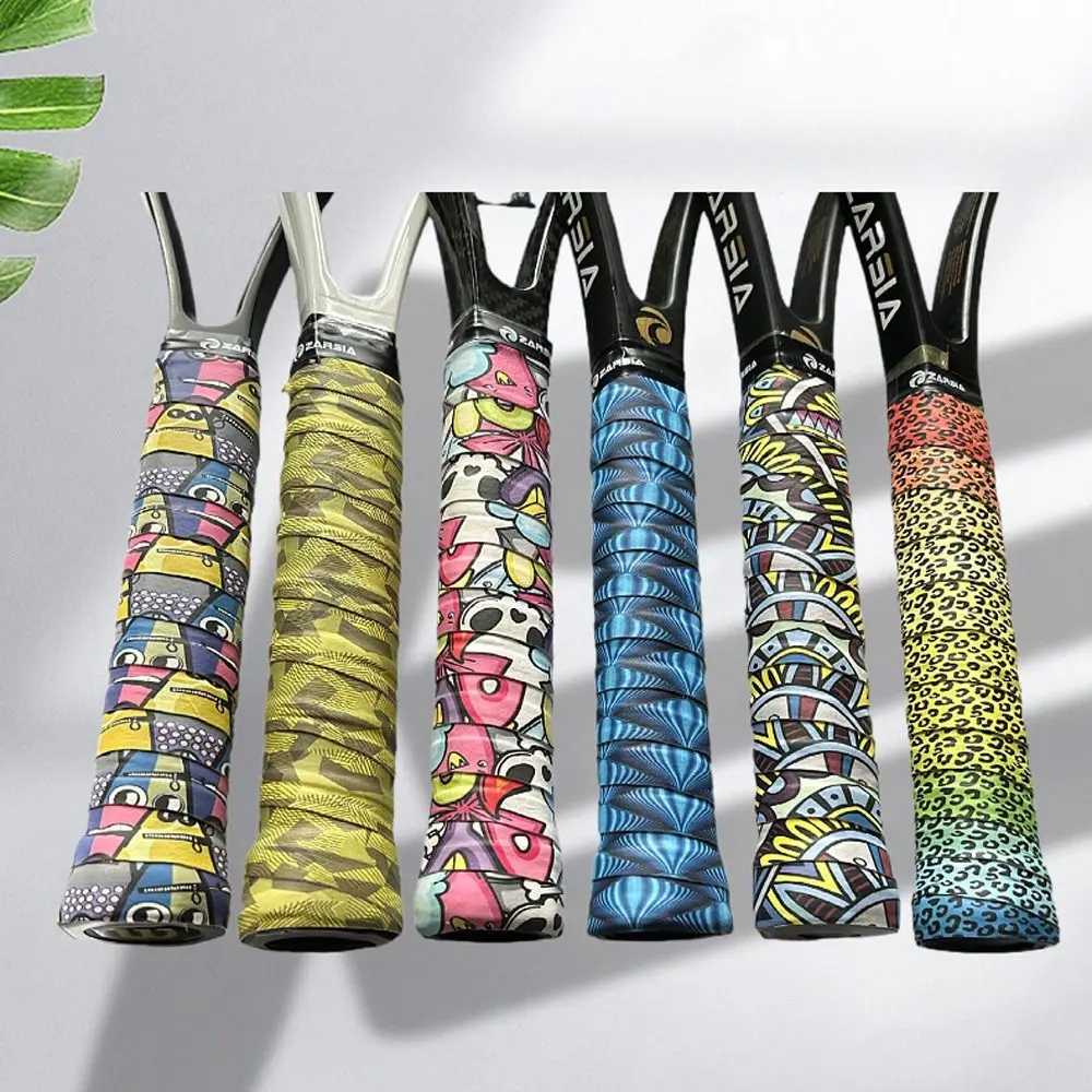 3D Printing Grip Sweat Band Lasting Skidproof Tennis Overgrips Sticky Bright Color Handle Grip Tape Badminton Racket Fishing Rod