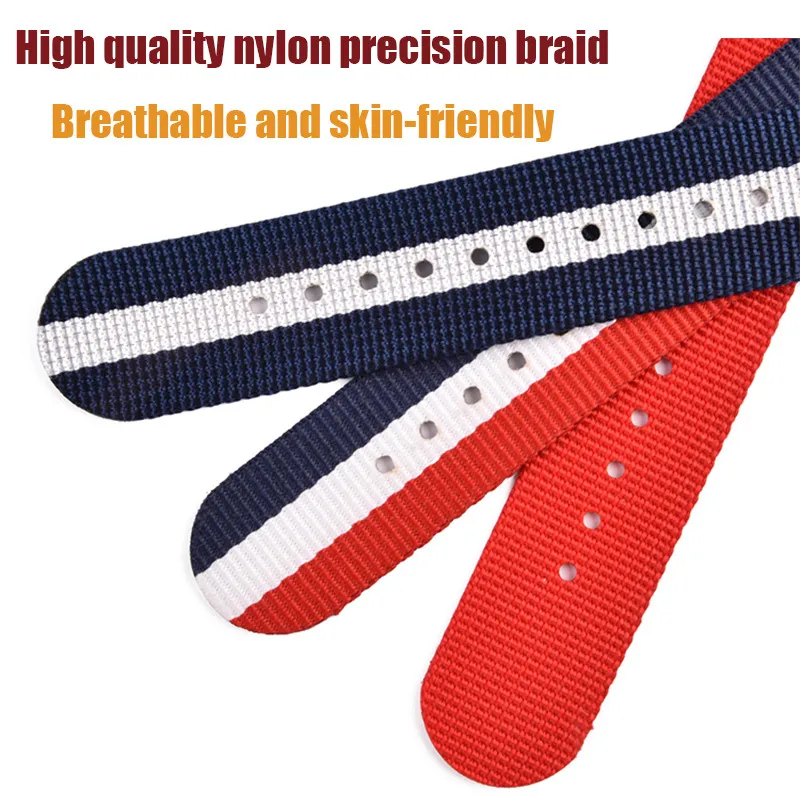 Men's Sport Waterproof Nylon Watchband, 20mm/22mm
