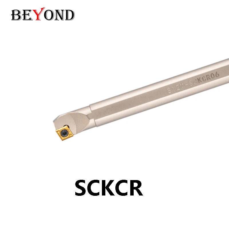 

BEYOND SCKCR Spring Steel Harden Boring Bar CCMT0602 S10K-S12M-SCKCR06 S16Q-S20R-SCKCR09 Lathe Tool Holder CNC Nickel Coating