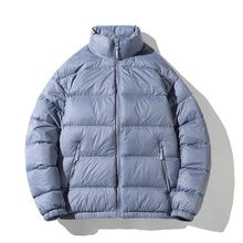 

Winter Down Liner Solid Color Warm Down Jacket Casual Loose Versatile