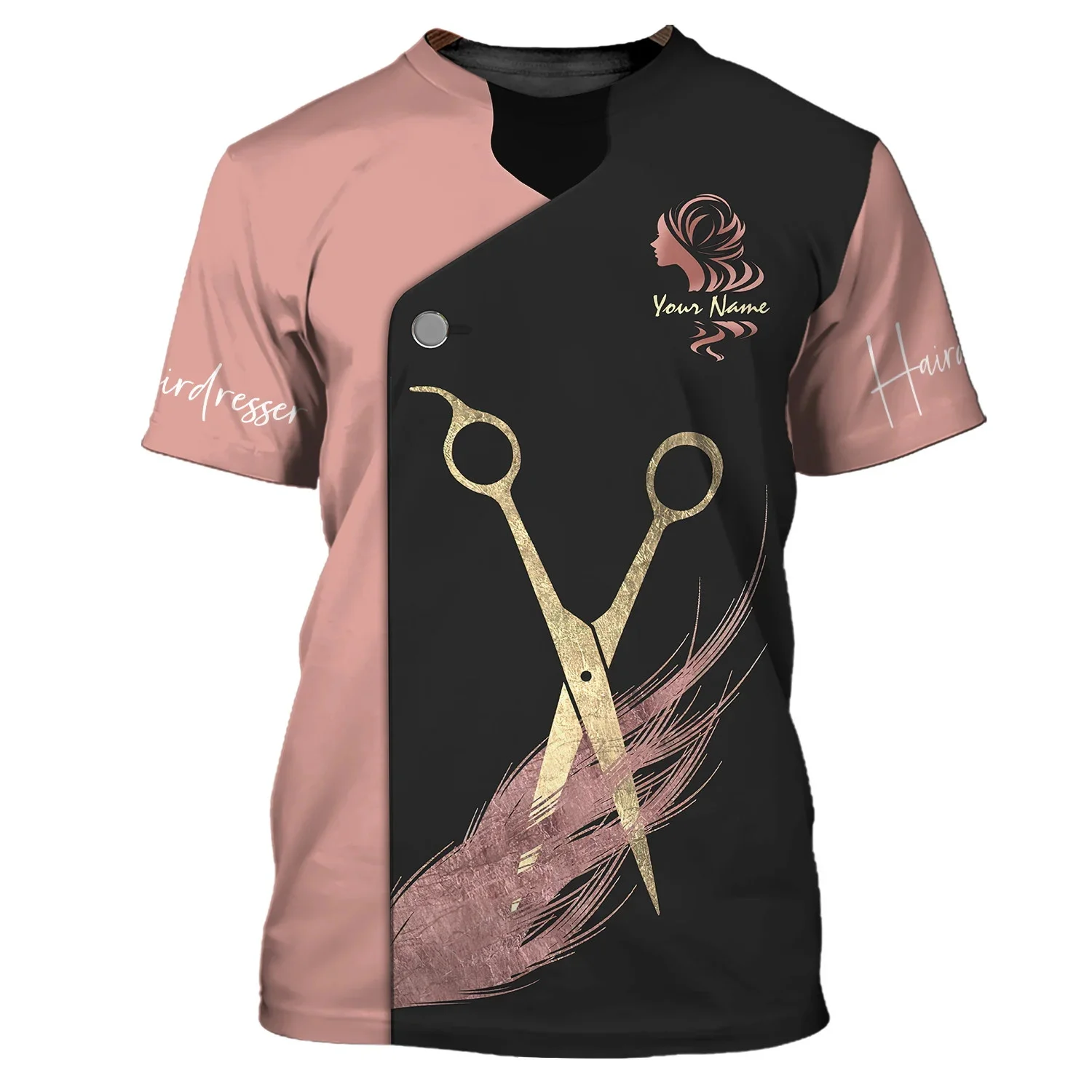 Sommer Herren T-Shirt Friseur personalisierte 3D gedruckt Unisex T-Shirt Friseur Werkzeuge individuelles T-Shirt (nicht Arbeitskleidung) DW181 – Detail 36