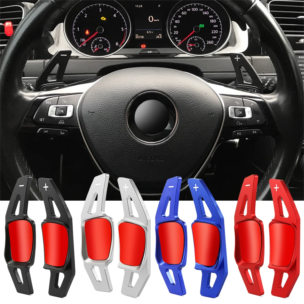 Shift Paddle For Volkswagen Golf 7 Alltrack MK7 Passat B8 VW Variant Tiguan Jetta MK6 Car Steering Wheel DSG Shifter Extension carbon fiber paddle shift