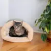 Autumn and Winter Cat Sleeping Bag Semi-enclosed Cat Nest Warm Small and Medium-sized Pet Nest Can Be Disassembled and Washed 4