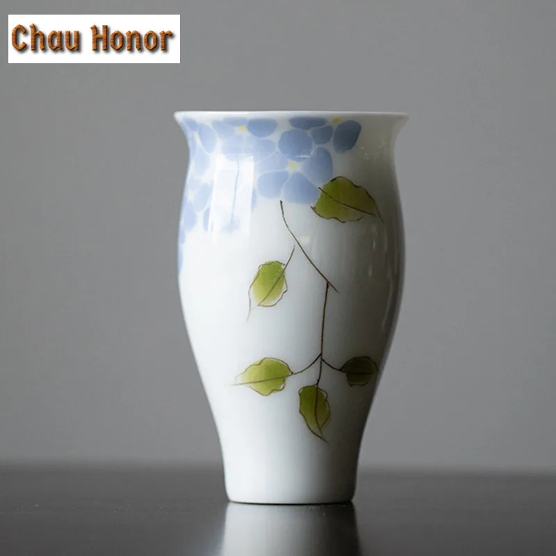 2pc/Set 40ml Pure Hand-painted Ceramic Smelling Cup Household Small Tea Cup Japanese Drinking Kung Fu Tea Set Single Master Cup