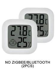 LCD Digital Thermometer Hygrometer - Indoor Temperature & Humidity Sensor (2PCS)