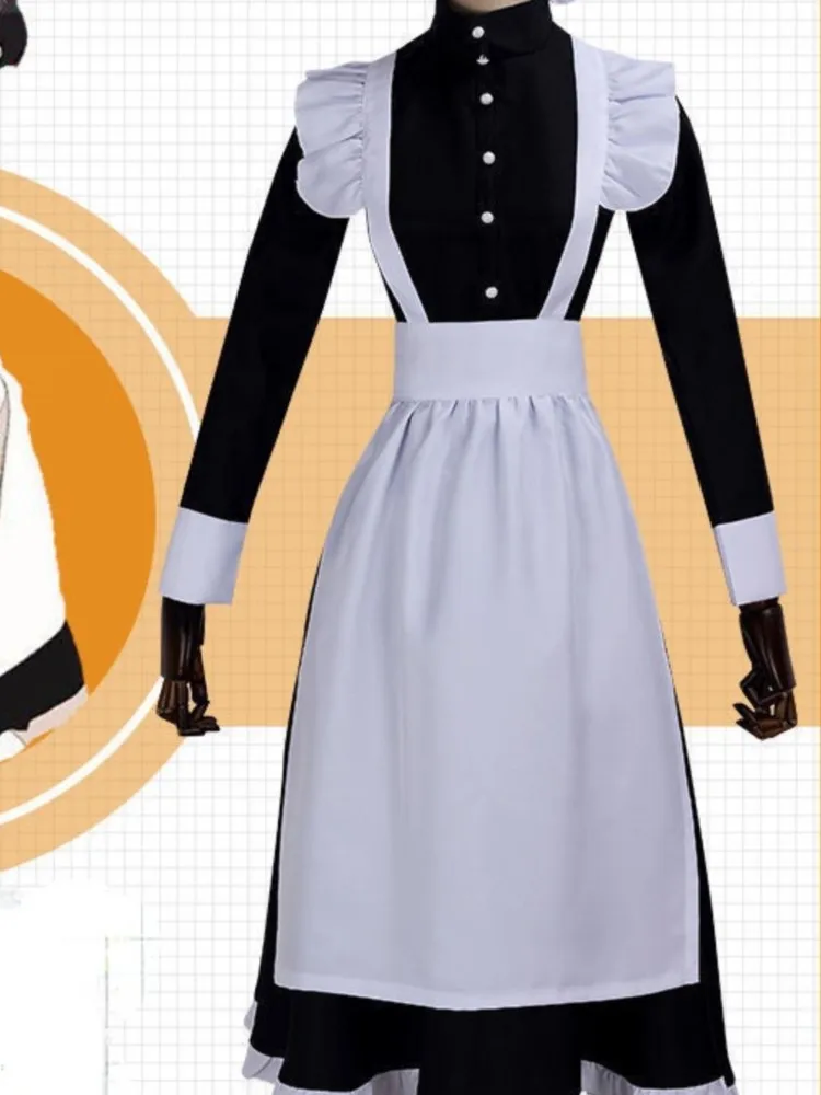 Maid Outfit Men Wear Cosplay Cute Japanese Lolita Dress Anime Maid Outfit Loli Black Dress Lolita Kawaii Gothic lolita cosplay costumes