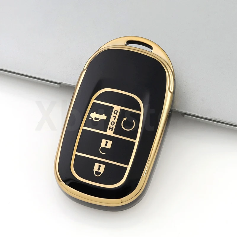 4 5 Buttons Soft TPU Car Key Case Cover Auto Shell Fob Holder For Honda Civic Accord HR-V CR-V CRV 2022 2023 Accessories 3