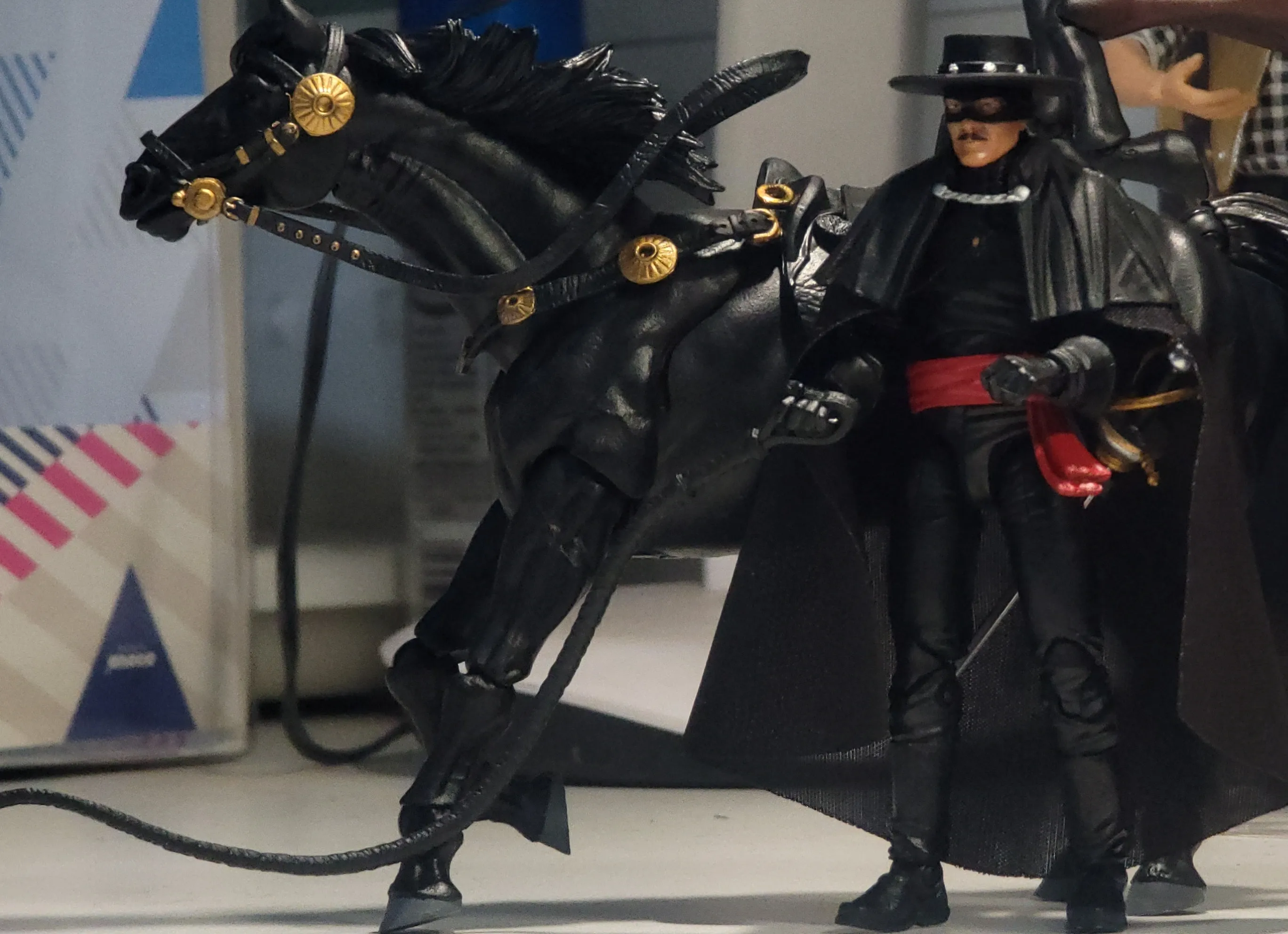 Anime Hero Zorro e Tornado Action Figure, Coleção Model Toy